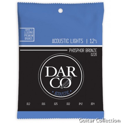 Martin Darco D220 | 012-054 | Phosphor Bronze Acoustic Guitar Strings | Light 