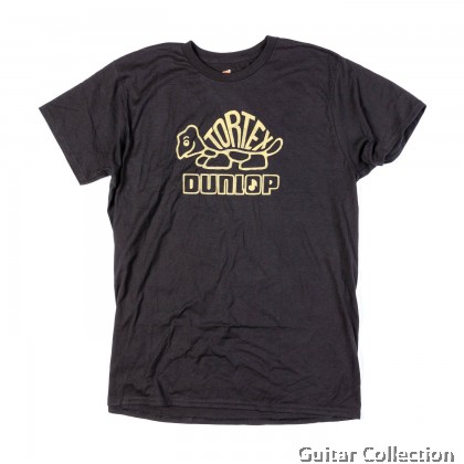 Jim Dunlop DSD31MTS Vintage Tortex Logo T-Shirt | Black ( Size S-2XL )