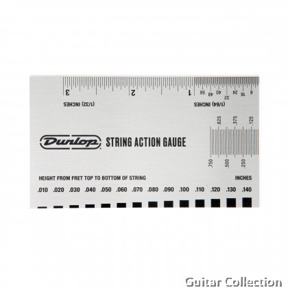 Jim Dunlop DGT04 String Action Gauge Ruler (Imperial & Metric units) | System 65 Tools