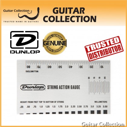 Jim Dunlop DGT04 String Action Gauge Ruler (Imperial & Metric units) | System 65 Tools