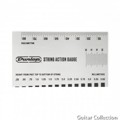 Jim Dunlop DGT04 String Action Gauge Ruler (Imperial & Metric units) | System 65 Tools