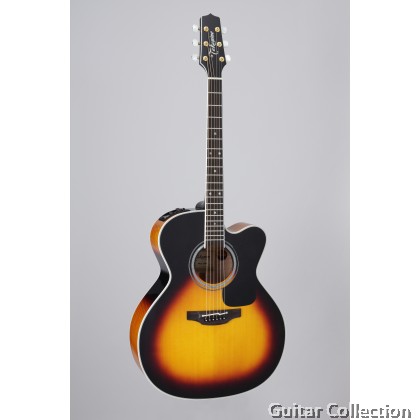 Takamine P6JC BSB Pro Series Jumbo Cutaway Acoustic- Electric Guitar, Brown Sunburst Gloss, with Preamp & GC000 Case (Made In Japan)