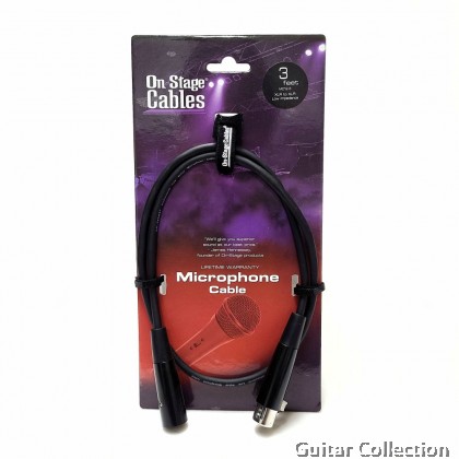 On Stage MC12-3 3ft Microphone Cable (XLR to XLR)
