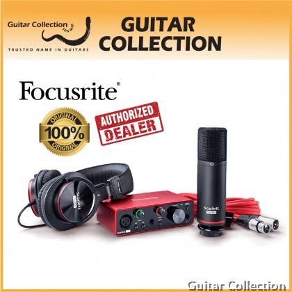 Focusrite MOSC0030 Scarlett Solo Studio 2x2 USB Audio Interface (3rd Generation) with Microphone & Headphones 