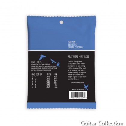 Martin Darco D520 | 012-054 | 80/20 Bronze Acoustic Guitar Strings | Light