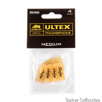 Jim Dunlop 9072P Ultex Thumbpicks, Medium (4pcs /pack)