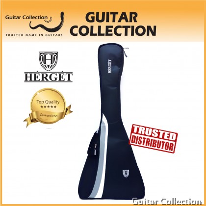 HERGET Chic™ Flying V Guitar Gig Bag HG-050-FVG/BG 20mm Padded (Grey)