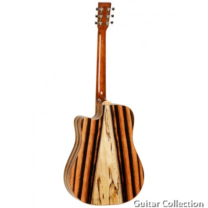 Tanglewood TWJD C E Dreadnought Cutaway| Solid Canadian Red Cedar Top | Luxury figured AMARA & Spalted Mango Back & Sides  with Fishman Presys EQ System | (FREE STRINGS, PICKS, PICKHOLDER, STRAP & BAG)