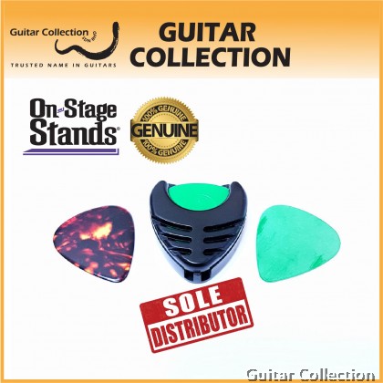 On Stage GSAPK6500 Guitar Pick Holder (1 Pick Case + 3 Picks)