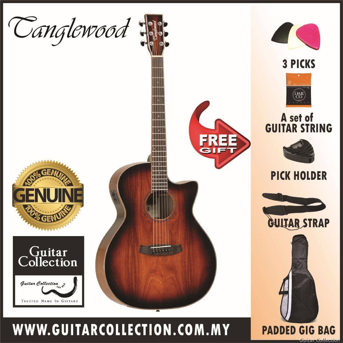 Tanglewood outlet winterleaf koa