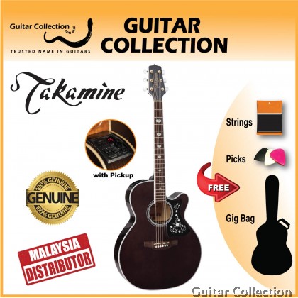 Takamine GN75CE TBK | NEX Cutaway Acoustic-Electric Guitar | Solid Spruce Top, Quilted Maple B&S | TK-40D