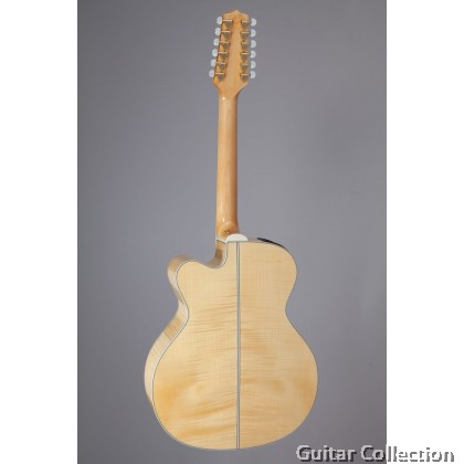 Takamine GJ72CE-12 NAT | Jumbo Cutaway 12-String Acoustic-Electric Guitar | Solid Spruce Top, Flame Maple B&S | TK-40D