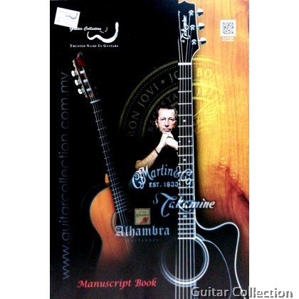 Manuscript Book (Blank) for piano/ violin/ drums/ classical guitar/ composing etc