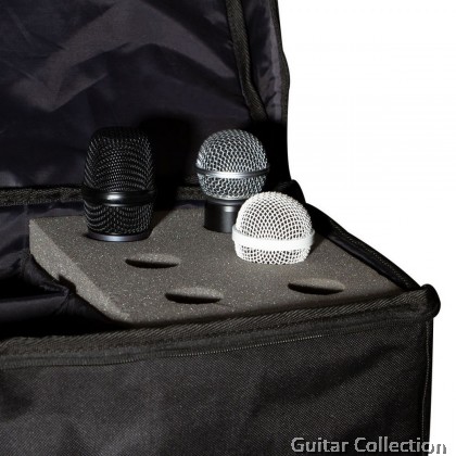 On Stage Stands MB7006 Microphone Bag for Microphones and Accessories | 6 Mic's | 15" Length x 11.5" Width x 10" Height