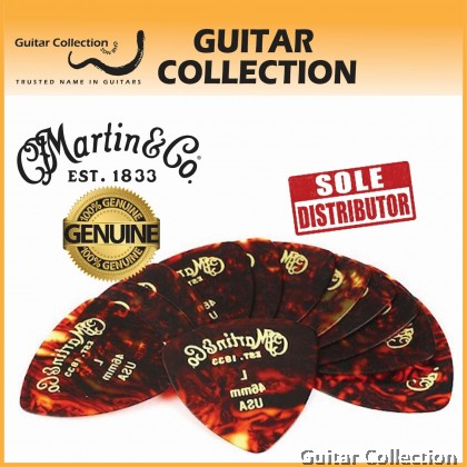 Martin 18A0052 Guitar Picks | .46mm | Celluloid Standard 346 | Faux Tortoise (12pcs / Pack)