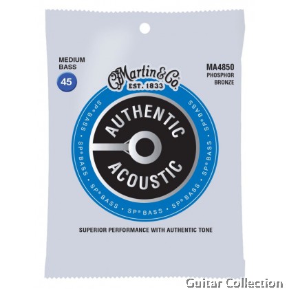 Martin MA4850 | 45-105 | Authentic Acoustic SP Bass | Phosphor Bronze Acoustic Bass Strings | Medium