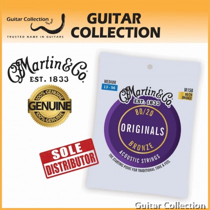 Martin M150 | 013-056 | Originals | 80/20 Bronze Acoustic Guitar Strings | Medium
