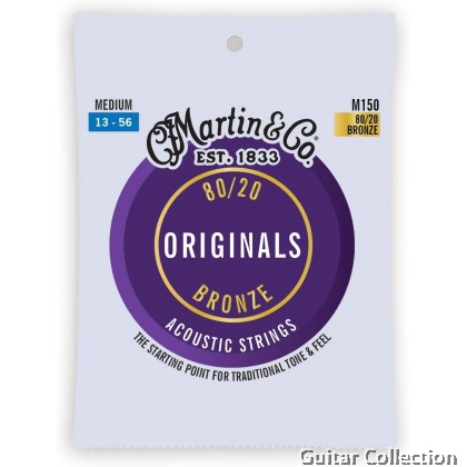 Martin M150 | 013-056 | Originals | 80/20 Bronze Acoustic Guitar Strings | Medium