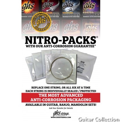 GHS GBL-8 Boomers 8 String Electric Guitar Strings - Light Gauge (010-076)