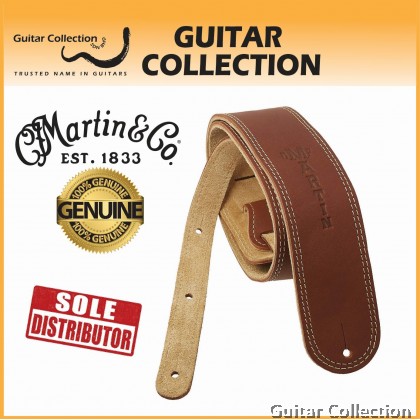 Martin 18A0012 Ball Glove Guitar Strap | 100% Leather | Brown (Width: 2.5" / Length: 38" - 54")