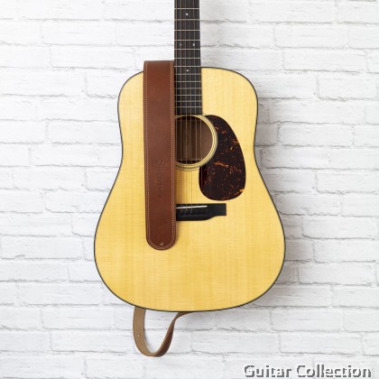 Martin 18A0012 Ball Glove Guitar Strap | 100% Leather | Brown (Width: 2.5" / Length: 38" - 54")