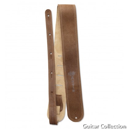 Martin 18A0027 Distressed Ball Glove Guitar Strap | 100% Leather | Light Brown ( Width: 2.5’’ / Length: 38" - 54" )