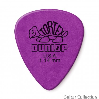 Jim Dunlop 418P114 Tortex Standard Guitar Picks | 1.14mm (12 pcs/pack)