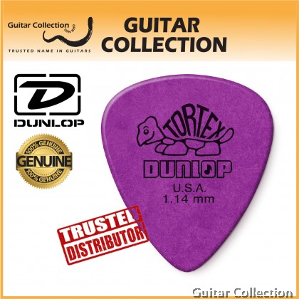 Jim Dunlop 418P114 Tortex Standard Guitar Picks | 1.14mm (12 pcs/pack)