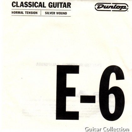 Jim Dunlop DCVNS Silver Wound Nylon Classical Guitar Single String | DCV04DNS, DCV05ANS, DCV06ENS (Normal Tension)