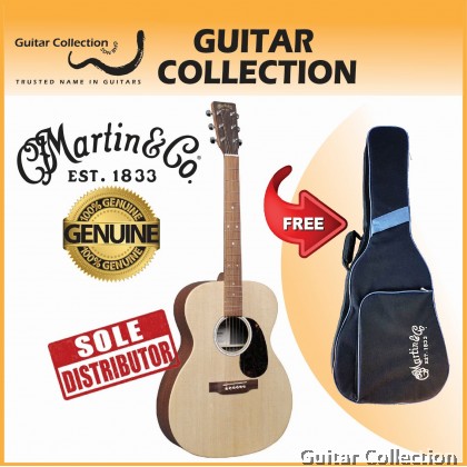 Martin 000X-2E Mahogany | X Series | 000 Acoustic-Electric Guitar | Solid Spruce Top, HPL B&S | Fishman | Gig Bag