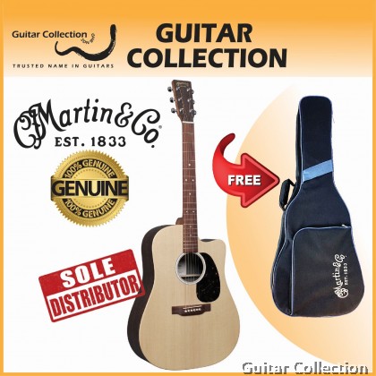 Martin DC-X2E Rosewood | X Series | Dreadnought Aco-Elec Guitar | Solid Spruce Top, Rosewood HPL B&S | Fishman | Gig Bag
