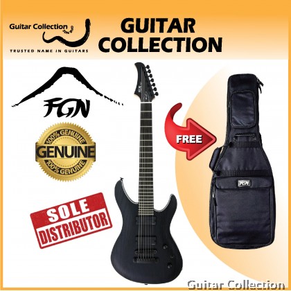 FGN Fujigen JMY72ASHE/OPB | J-Standard Mythic | 7-String Electric Guitar | Open Pore Black | Gig Bag (Made In Japan)