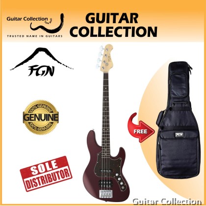 FGN Fujigen JMJ2ALR/AZM | J-Standard Mighty Jazz | Bass Guitar | Azuki Metallic (Made In Japan)