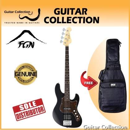 FGN Fujigen JMJ2ALR/BK | J-Standard Mighty Jazz | Bass Guitar | Black (Made In Japan)