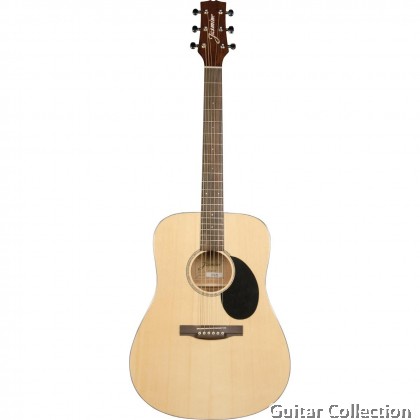 Jasmine JD39 Natural | Dreadnought Acoustic Guitar | Spruce Top, Sapele B&S | Case