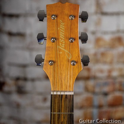 Jasmine S35 Dreadnought Acoustic Guitar, Natural Satin, Sitka Spruce Top, Mahogany B&S (Free Gig Bag, Strap & Picks)