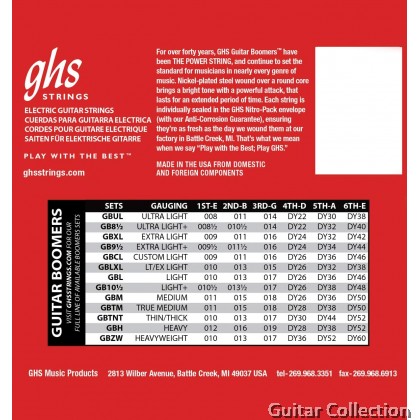 Thick electric shop guitar strings