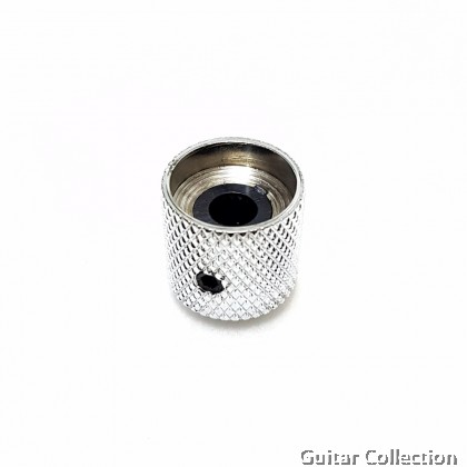 Knurled Metal Guitar Knob for Volume & Tone Pot TB002CR (Chrome)