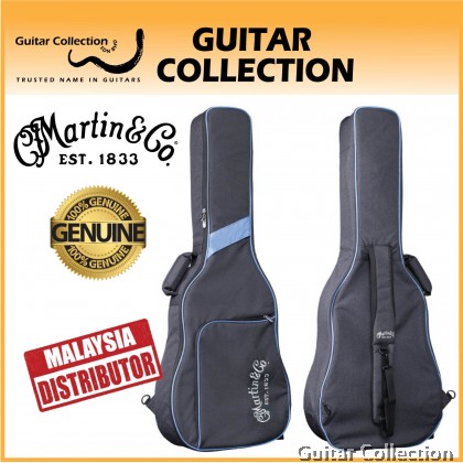 Martin 12B0014 13mm Padded X Series Acoustic Guitar Gig Bag (Blue/Grey) | Fits Dreadnought (D), Grand Performance (GPC)