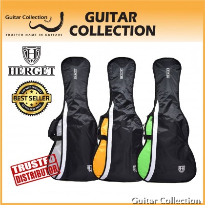 HERGET Vital™ Dreadnought Acoustic Guitar Gig Bag HG-003-DR Series 3mm Padded (Apple / Grey / Orange)