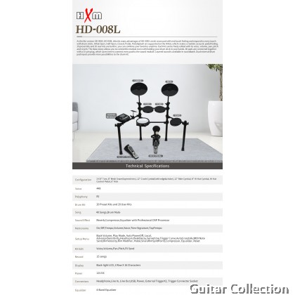 HXM HD-008L Digital Drum/ Electronic Drum Set | Free Throne , Drum Stick , Drum Pedal 