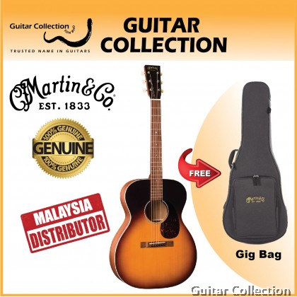 Martin 000-17 Whiskey Sunset | 17 Series | 000 Acoustic Guitar | Solid Spruce Top, Mahogany B&S | Gig Bag