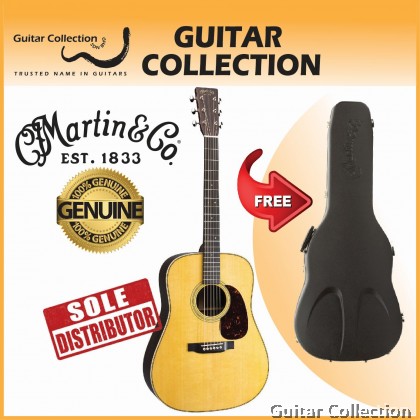 Martin HD-28E LR Baggs | Standard Series | Dreadnought Acoustic-Electric Guitar | Solid Spruce Top, Rosewood B&S | Case
