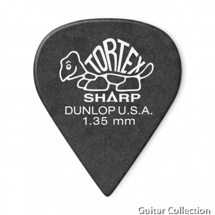 Jim Dunlop 412P135 Tortex Sharp Guitar Picks | 1.35mm (12 pcs/pack)