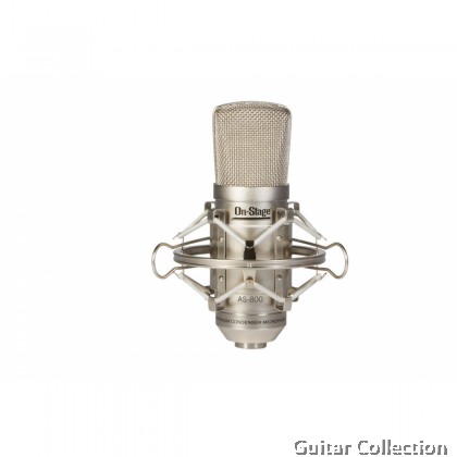 On Stage AS800 FET Condenser Microphone for Vocal & Instrument (with case & pouch)