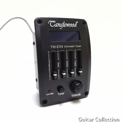 Tanglewood TW-EX4 Acoustic Guitar Pickup with Tuner (PIEZO ONLY or PREAMP ONLY)