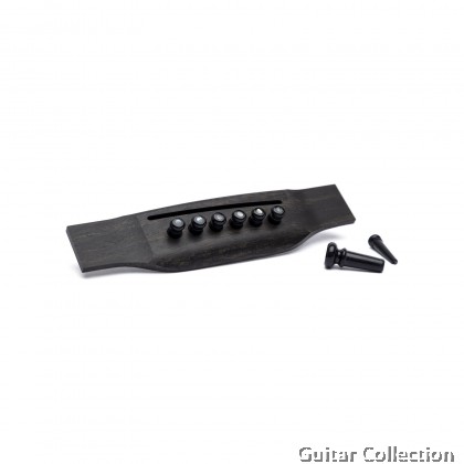 Martin 18APP42 Pearl Inlaid Bridge Pins & Endpin Set | Black
