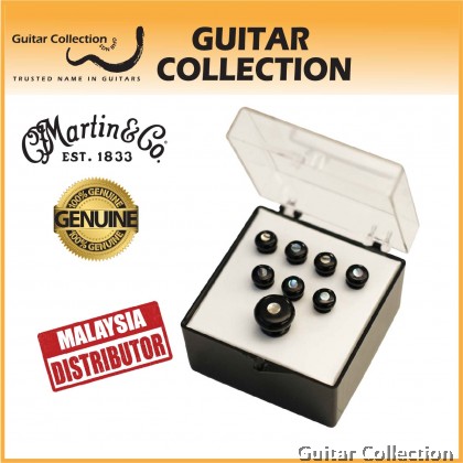 Martin 18APP42 Pearl Inlaid Bridge Pins & Endpin Set | Black