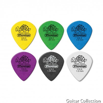 Jim Dunlop 498P Tortex Jazz III XL Guitar Picks | 0.73mm - 1.50mm (12 pcs/pack)