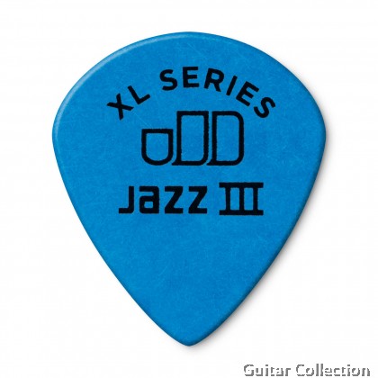 Jim Dunlop 498P Tortex Jazz III XL Guitar Picks | 0.73mm - 1.50mm (12 pcs/pack)